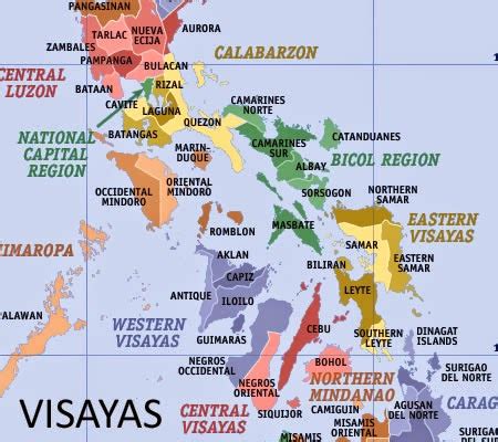 list of provinces in visayas